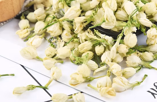 Atacado de chá a granel seco misturado com folhas de chá verde fornecimento de fábrica chá com sabor chinês chá verde jasmim